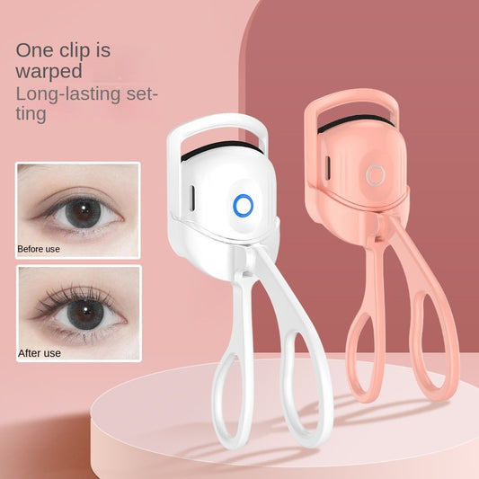"Elegant Electric Eyelash Curler – Heated & Portable"